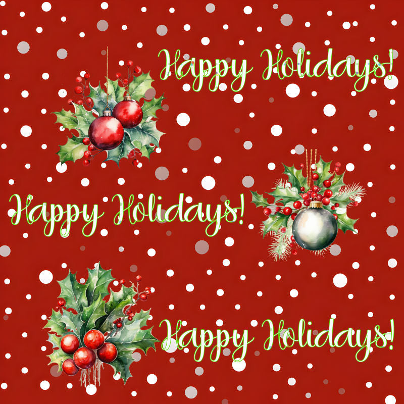 Candy Canes, Polka Dots & Santas
