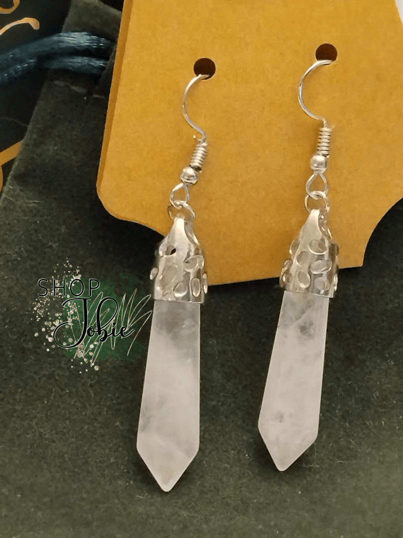 Quartz Crystal Earrings - Shop Jobie