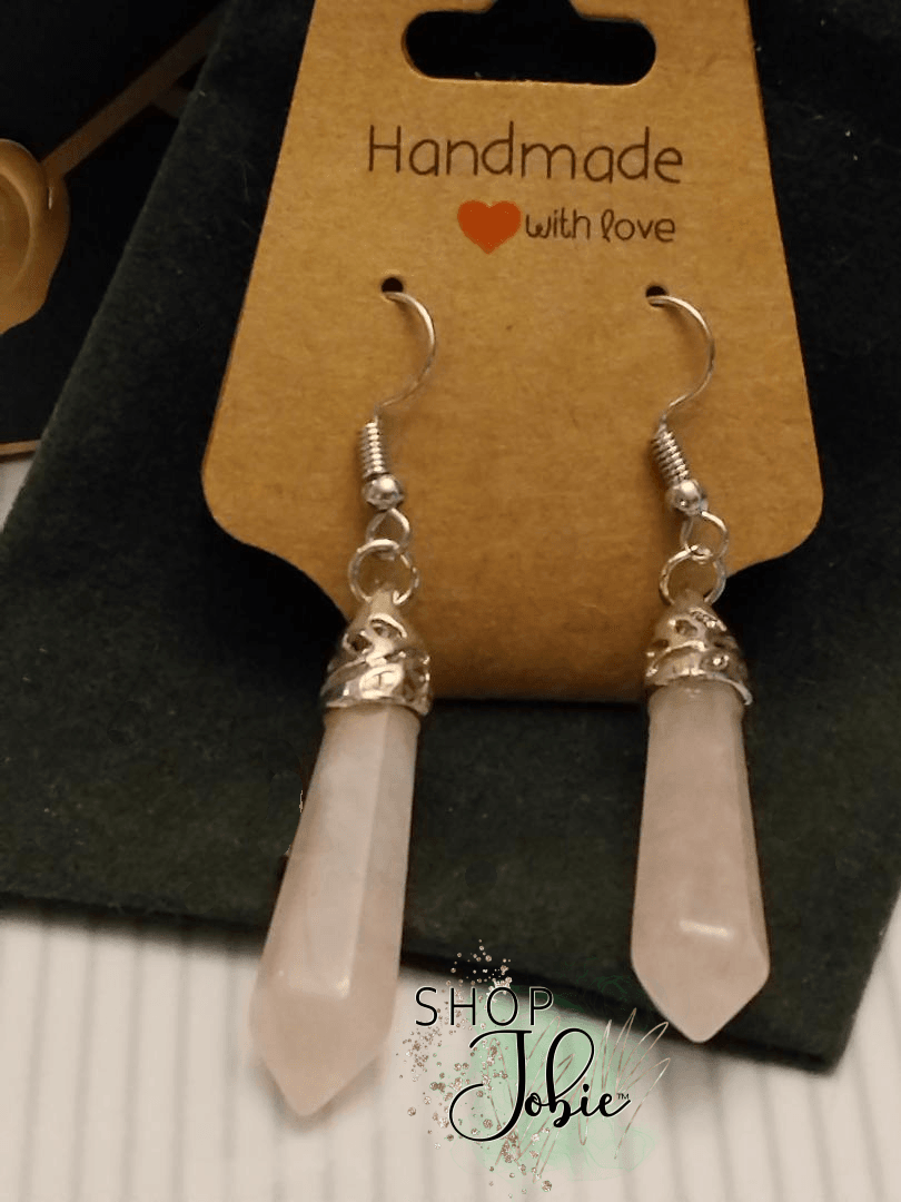 Rose Quartz Earrings - Shop Jobie