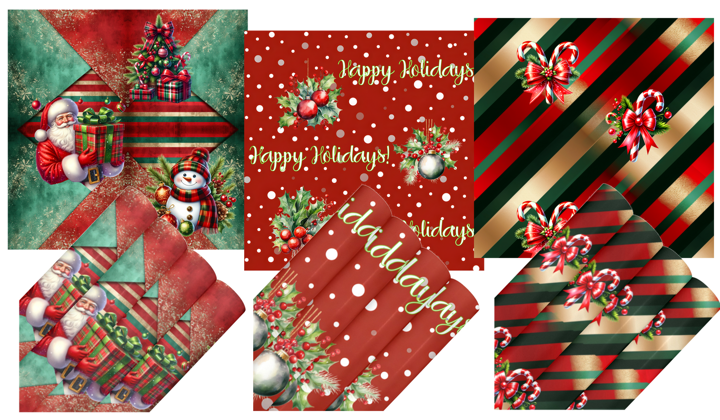 Candy Canes, Polka Dots & Santas