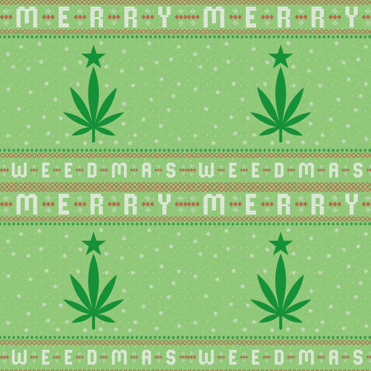 Wrapping Paper Weed Christmas Trees - Shop Jobie