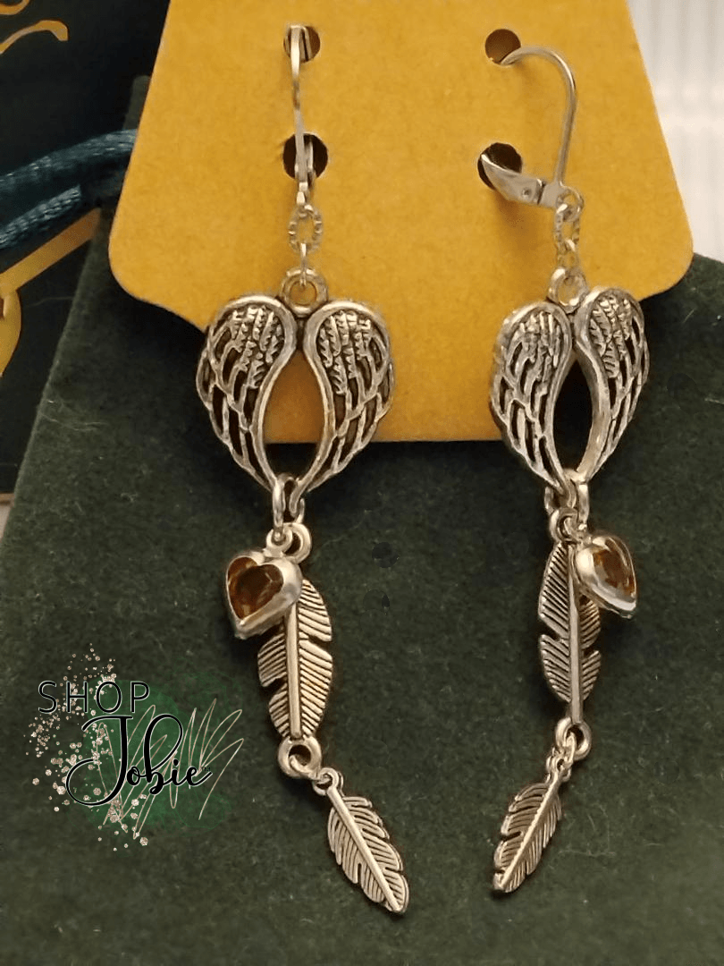 Wing Feather Earrings - Shop Jobie