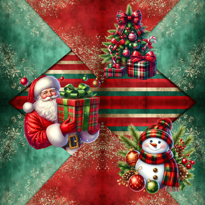 Candy Canes, Polka Dots & Santas