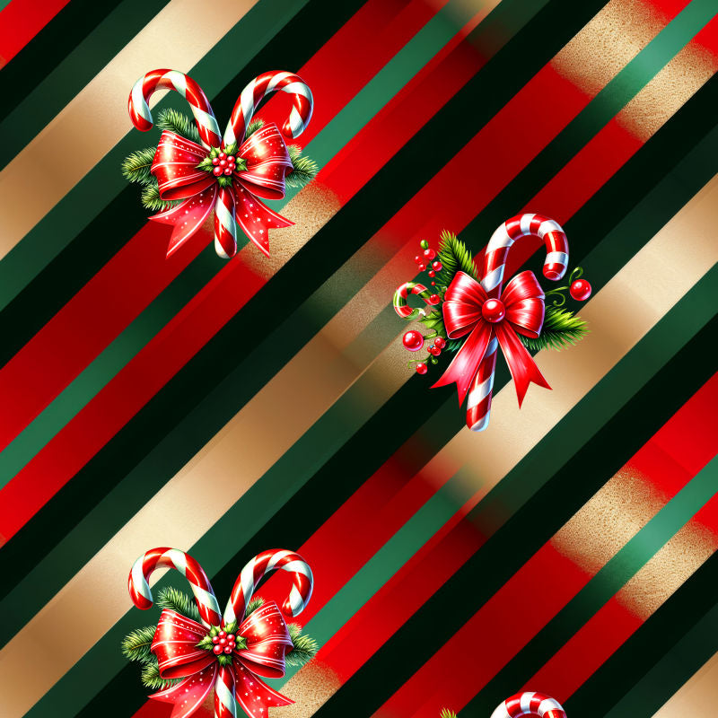 Candy Canes, Polka Dots & Santas