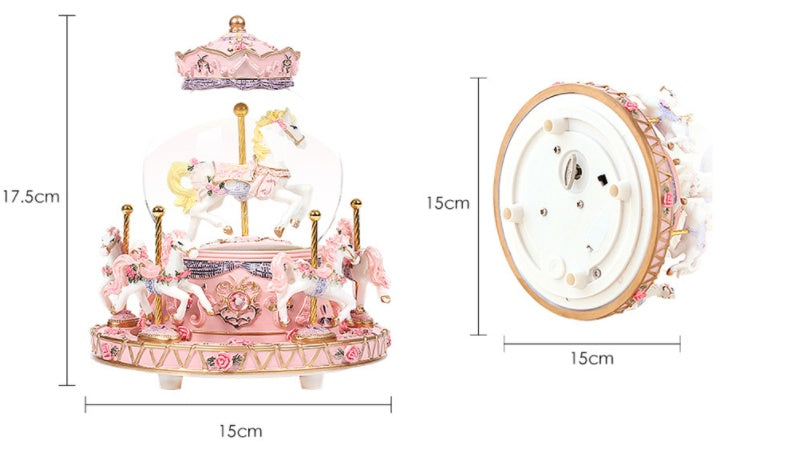 Carousel Crystal Music Box