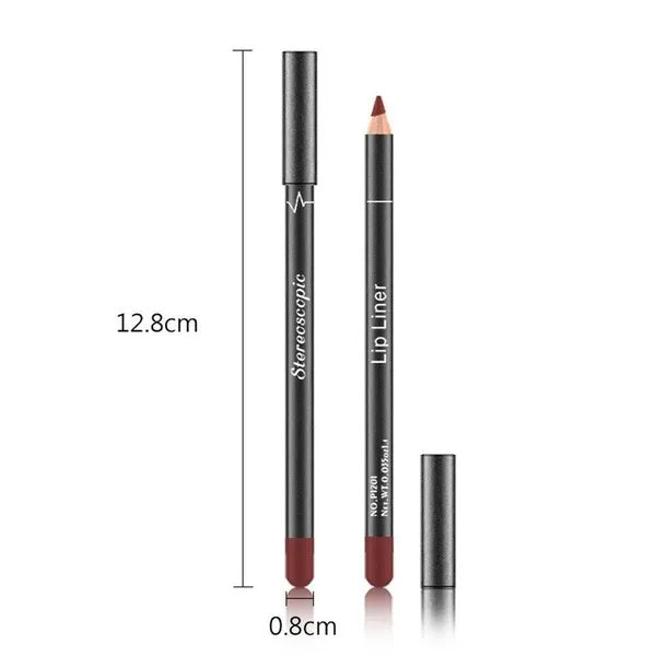 2-in-1 Waterproof Matte Lip Liner Pencil Set