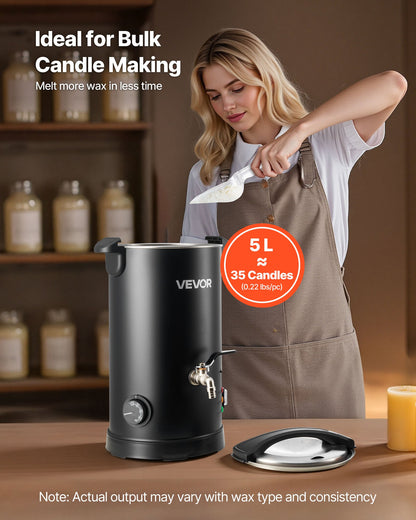 5.3Qt Candle Making Wax Melter Pot