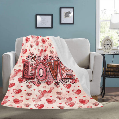 Valentine Love Cozie Hugs Blanket