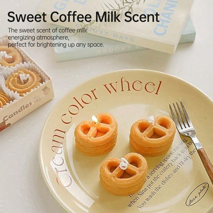 4pc Cookie Shape Scented Candle Set