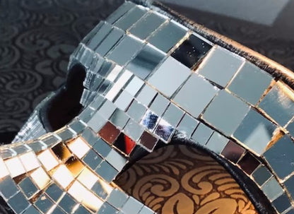 Mirror Tiled Disco Half-Mask