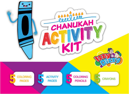 Hanukkah Coloring and Activity Set - Great for Partys and Gifts- Chanuka Color and Activity Kit