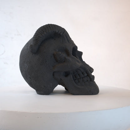 Fireproof Horned Skull Gas Log