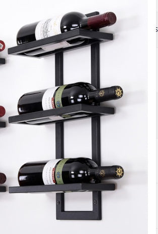 Modern Iron Wall-mounted Wine Holder