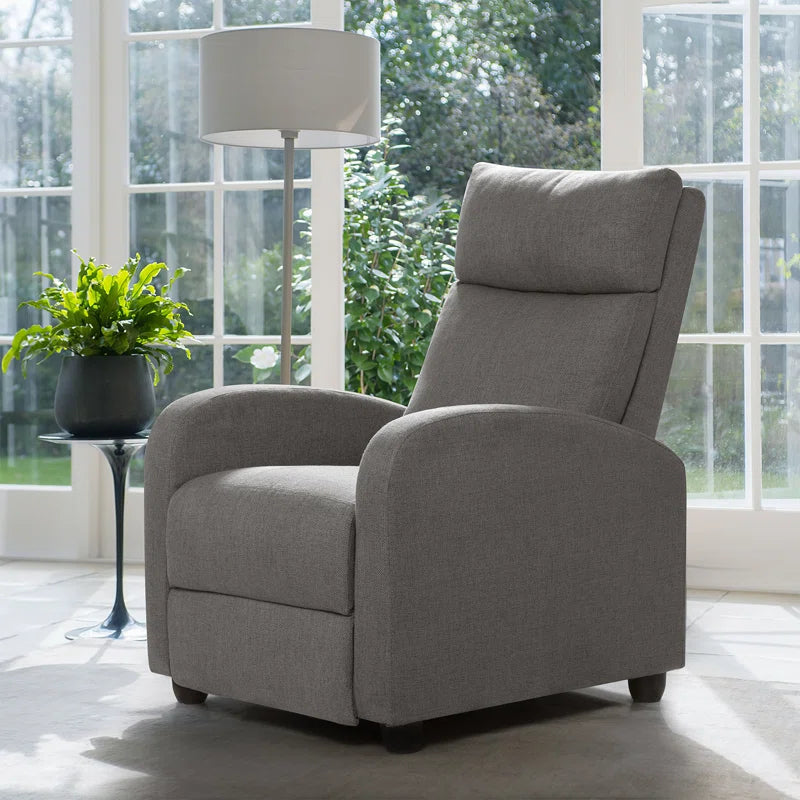 Modern Living Room Recliner Made of Thick Cushion Fabric with Massage Function