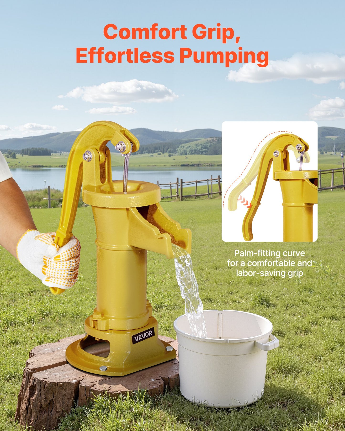 Charming Retro Working-Well Hand Pitcher Pump