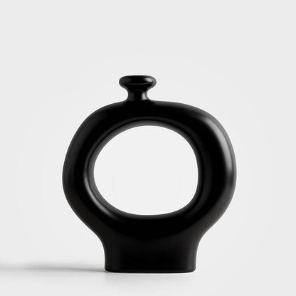 Artful Retro Black & White Striped Ceramic Vases - Shop Jobie