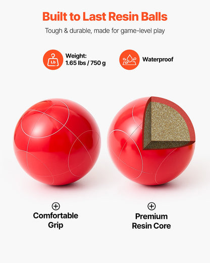 Bocce Ball Set w/Oxford Carry Bag