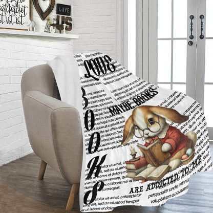 I Love Books Bunny Cozie Hugs Blanket - Shop Jobie