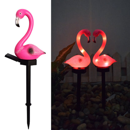 New LED Solar Landscape Flamingo Lights