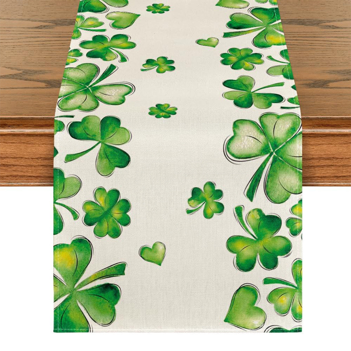 St Patrick Lucky Four-Leaf Clover Table Runners