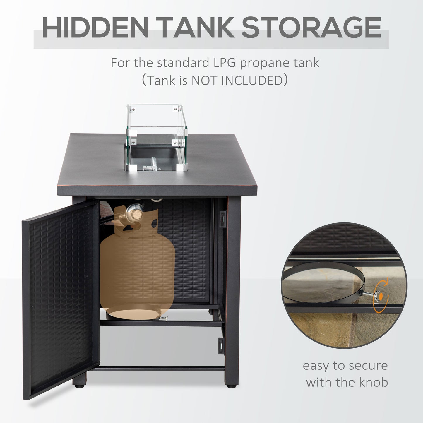 Backyard Glow-Up!  43" Fire Pit Table