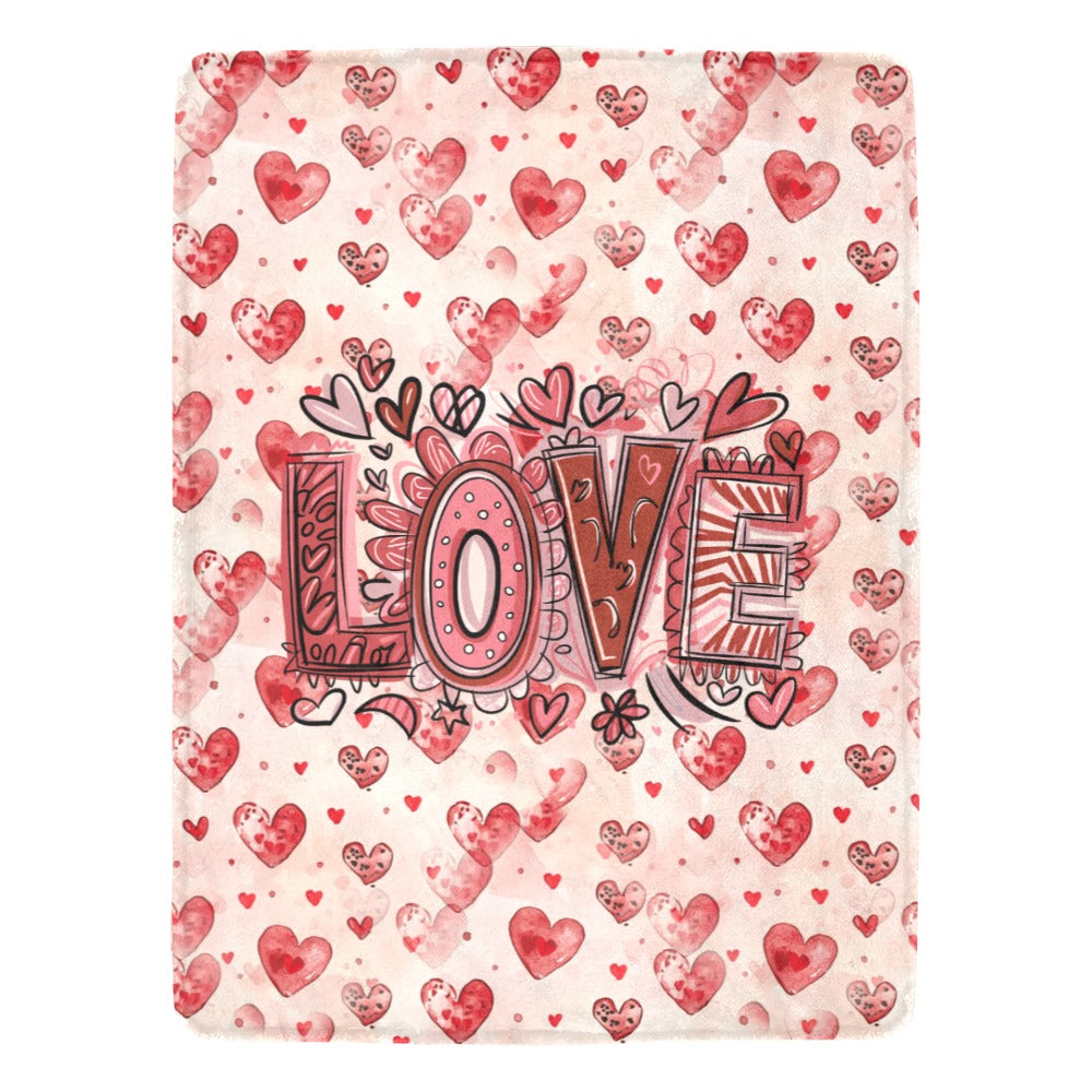 Valentine Love Cozie Hugs Blanket