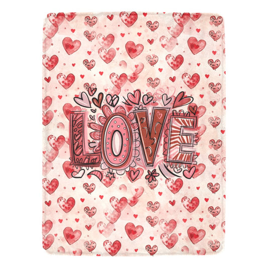 Valentine Love Cozie Hugs Blanket