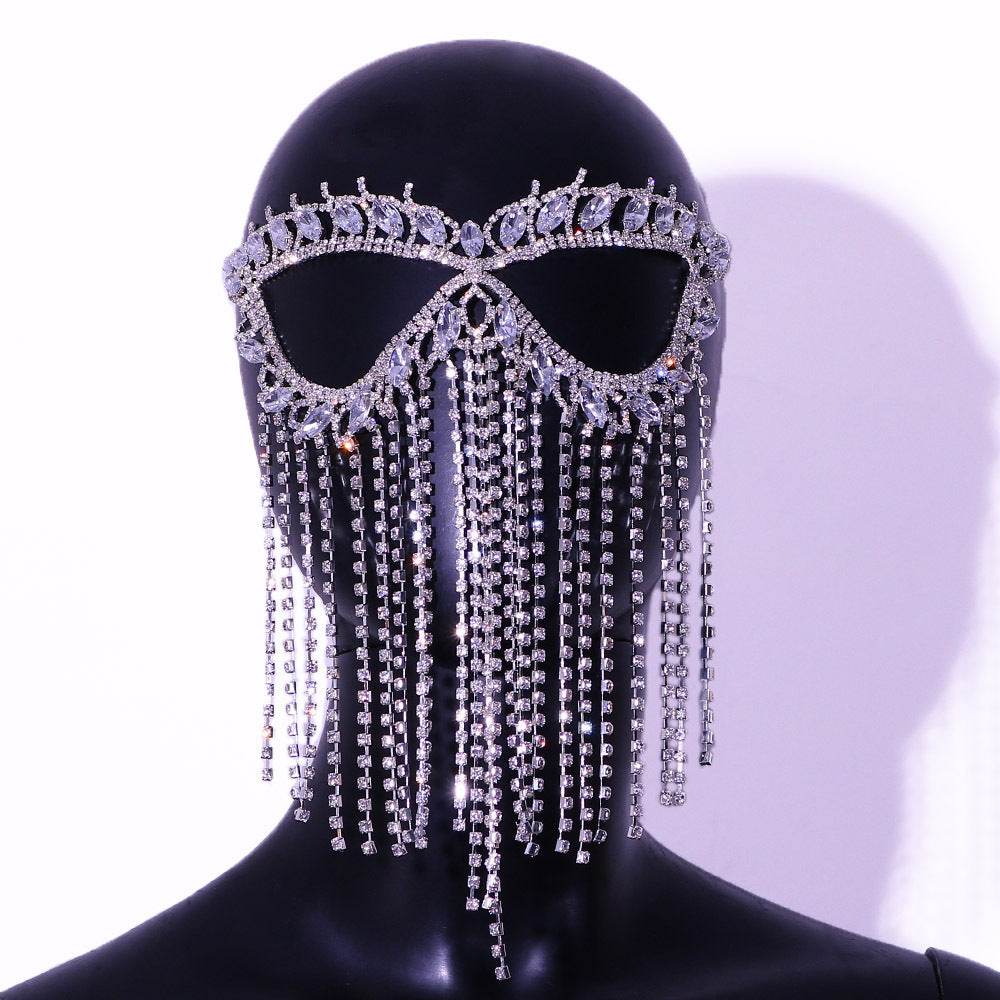Halloween Masquerade Zircon Catwoman Mask - Shop Jobie