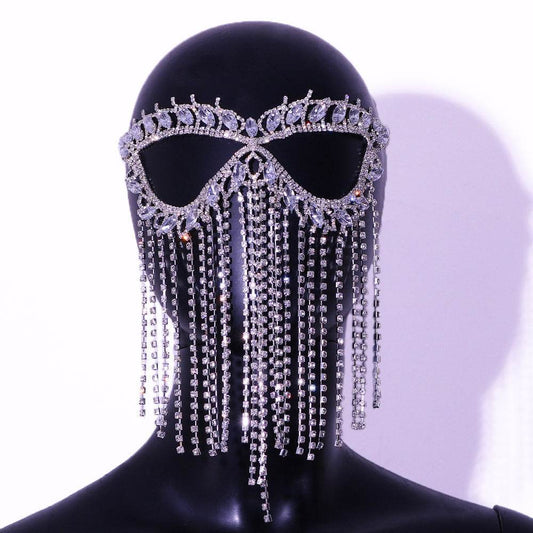 Halloween Masquerade Zircon Catwoman Mask - Shop Jobie