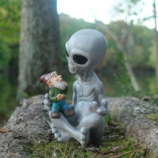 Alien Gnome Statue