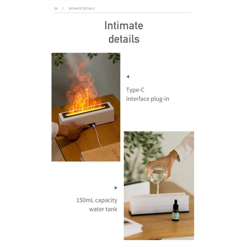 Flame Aromatherapy Diffuser Air Humidifier - Shop Jobie