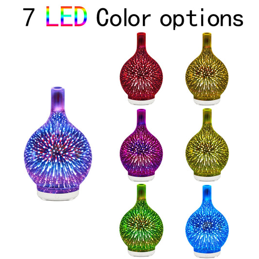 3D Firework Glass Humidifier