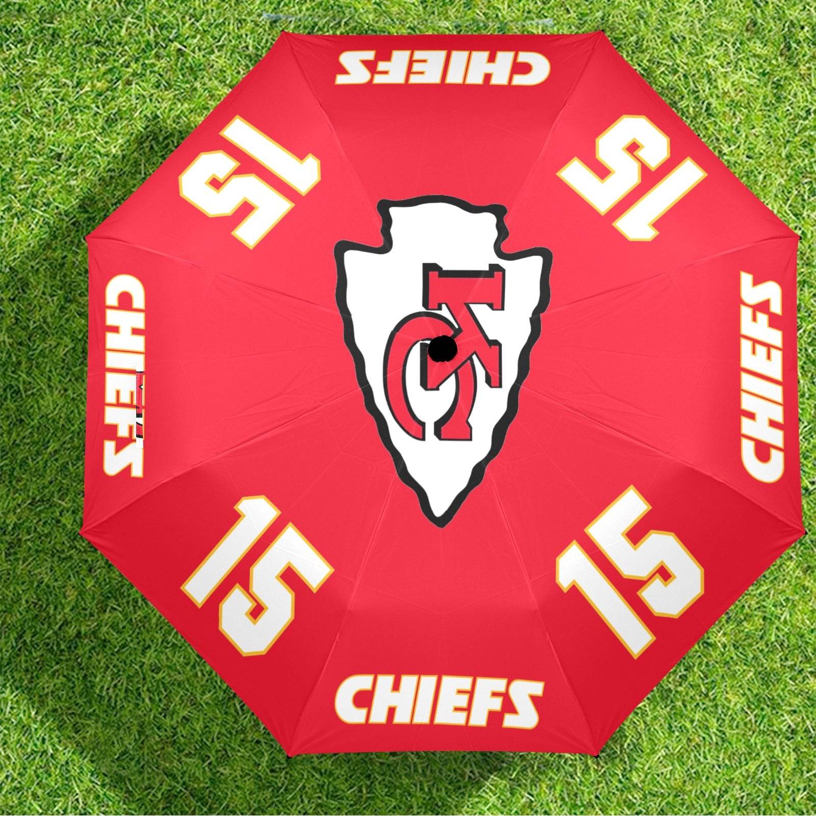 KC Chiefs Umbrella Semi-Automatic Foldable Umbrella - Shop Jobie
