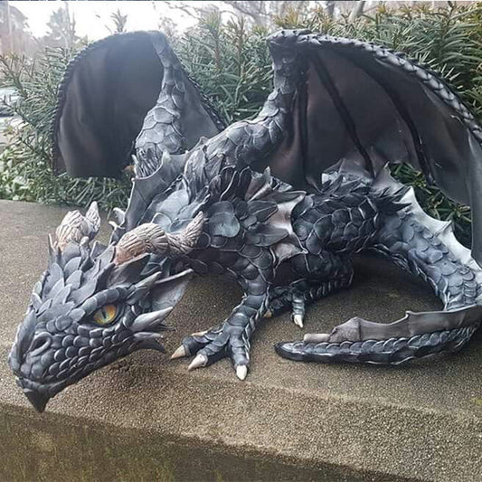 Squatting Dragon Sculpture