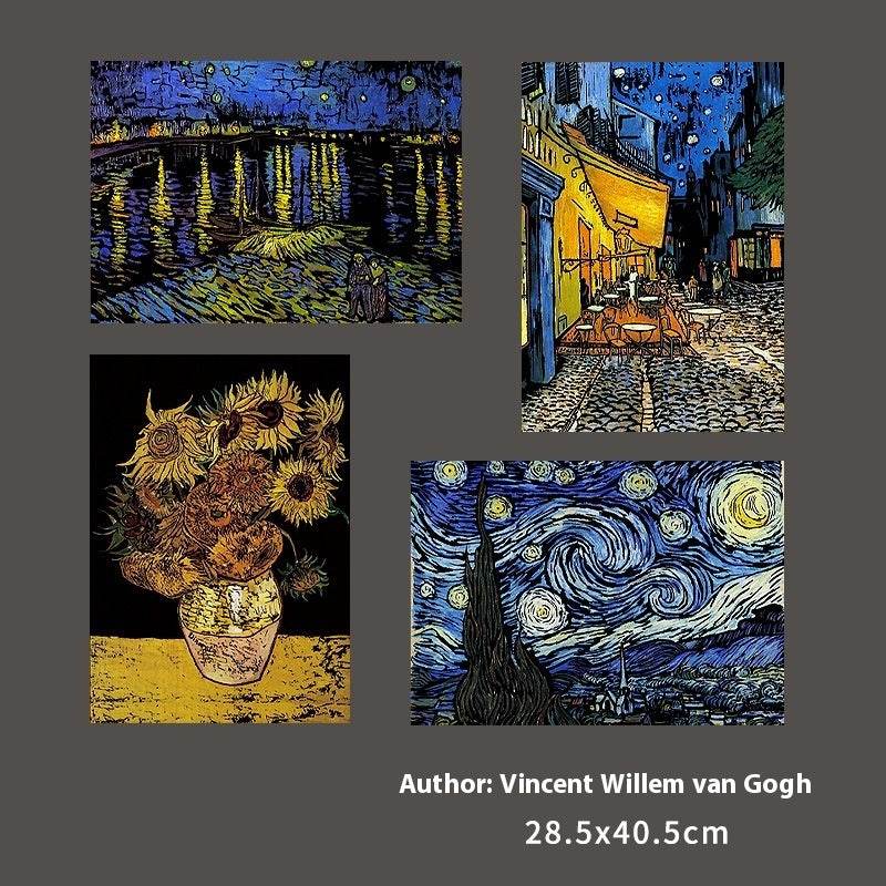 4pc Van Gogh DIY Scratch Paper Picture Book - Shop Jobie