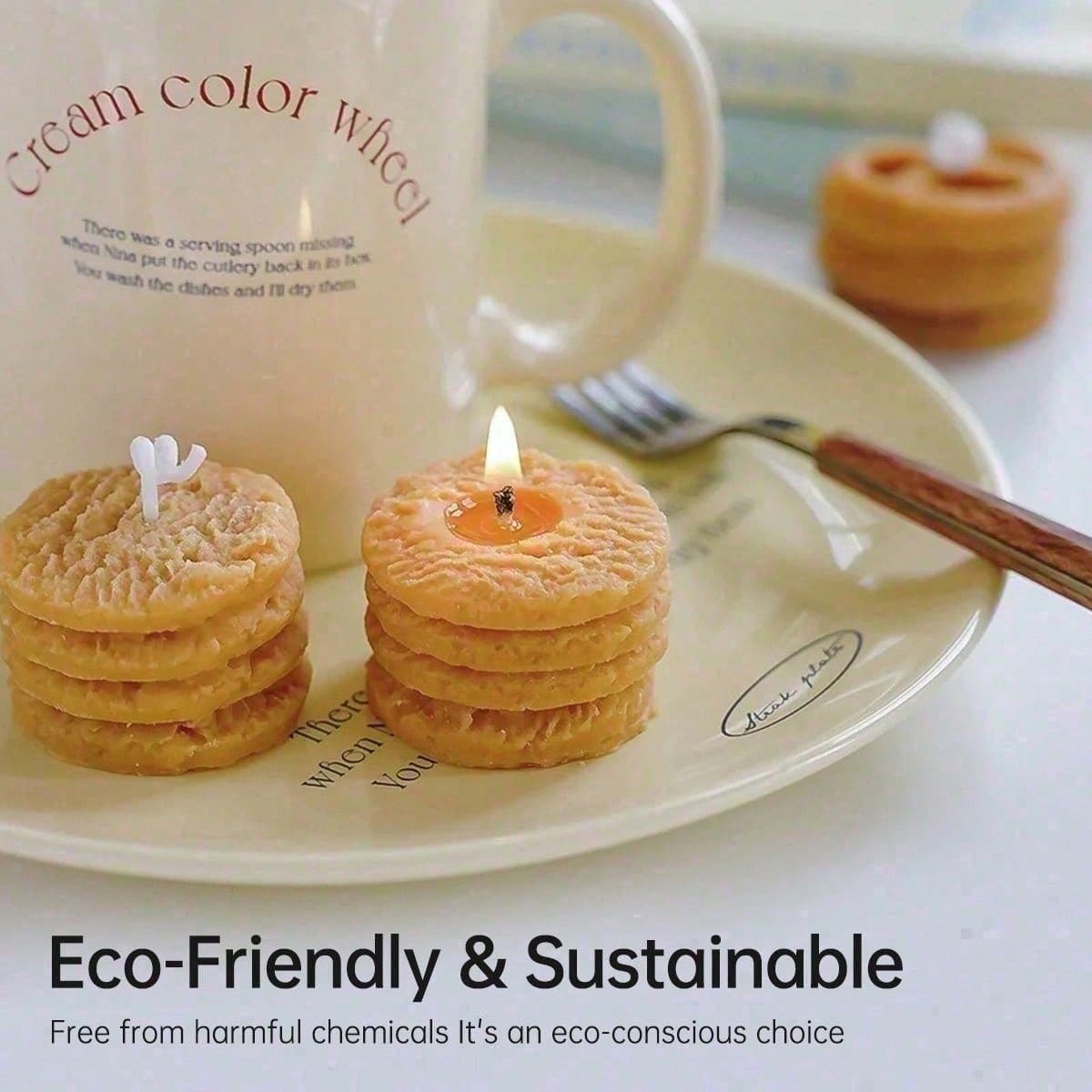 4pc Cookie Shape Scented Candle Set