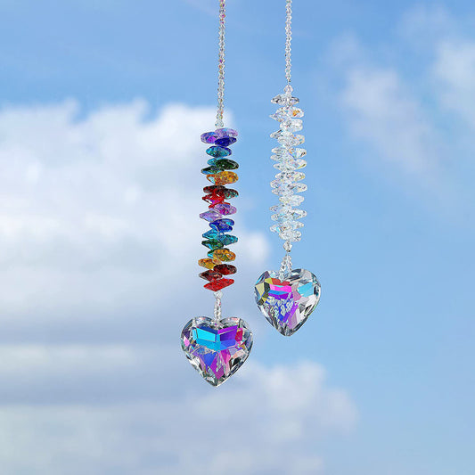 Crystal Heart Sun Catcher