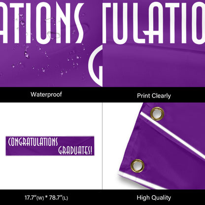 6.5 ft "Congrats Graduates" Banner