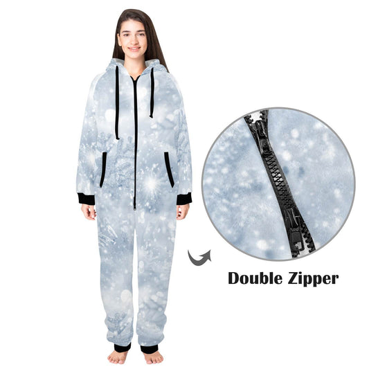 Unisex Cozie Hug Onesie - Snowflakes - Shop Jobie