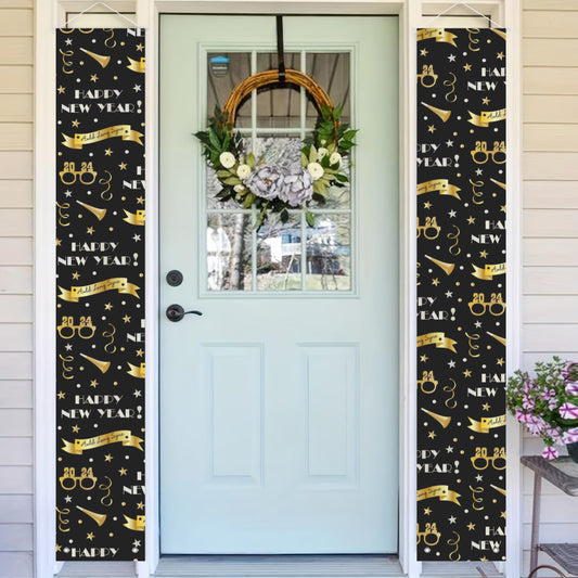 Happy New Year Door Banners