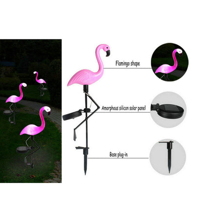 Flamingo Lawn Solar Lamp