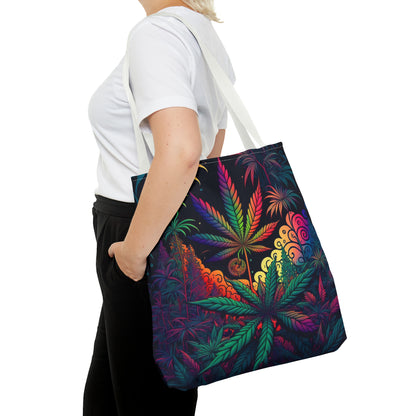 Colorful Weed Tote Bag