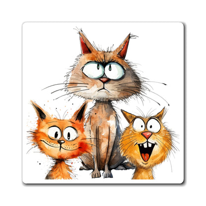 3 Funny Cats Magnet