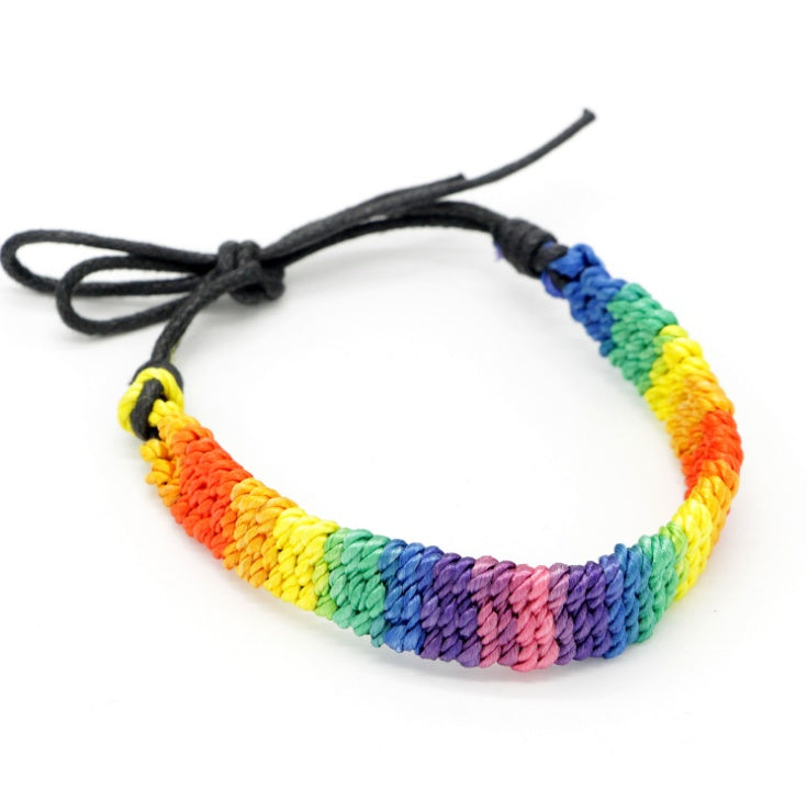 LGBT+ Seven Color Rainbow Bracelet