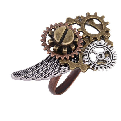 Mechanical Gears Steampunk Ring