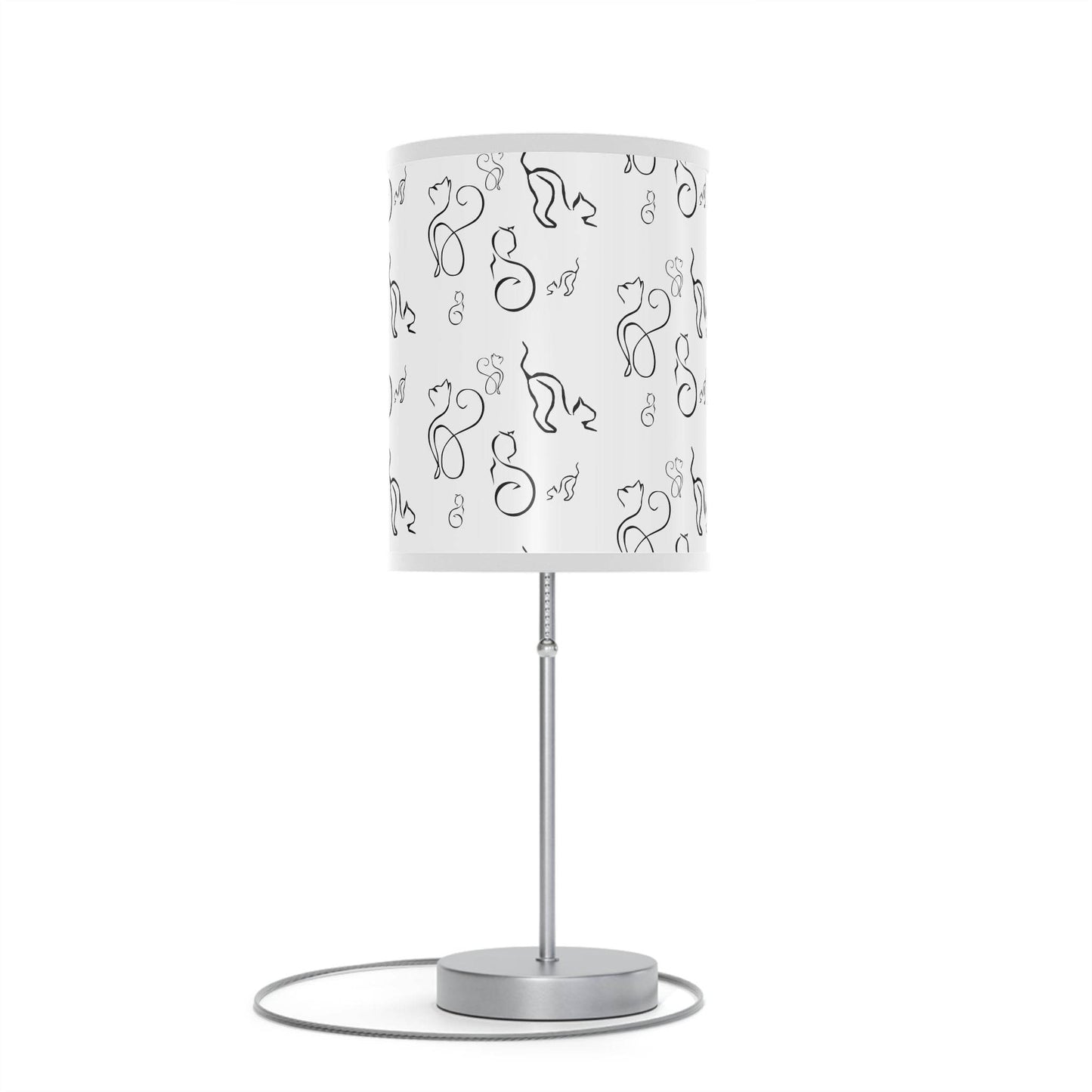 Stylish Desk Lamp - Modern Black and White Cats Design - Shop Jobie