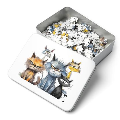 Grumpy Cat Puzzle Metal Box