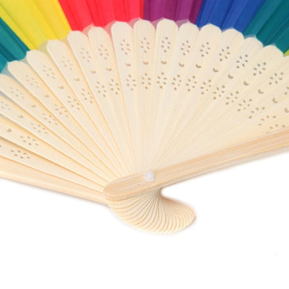 Rainbow Hand Held Folding Fan