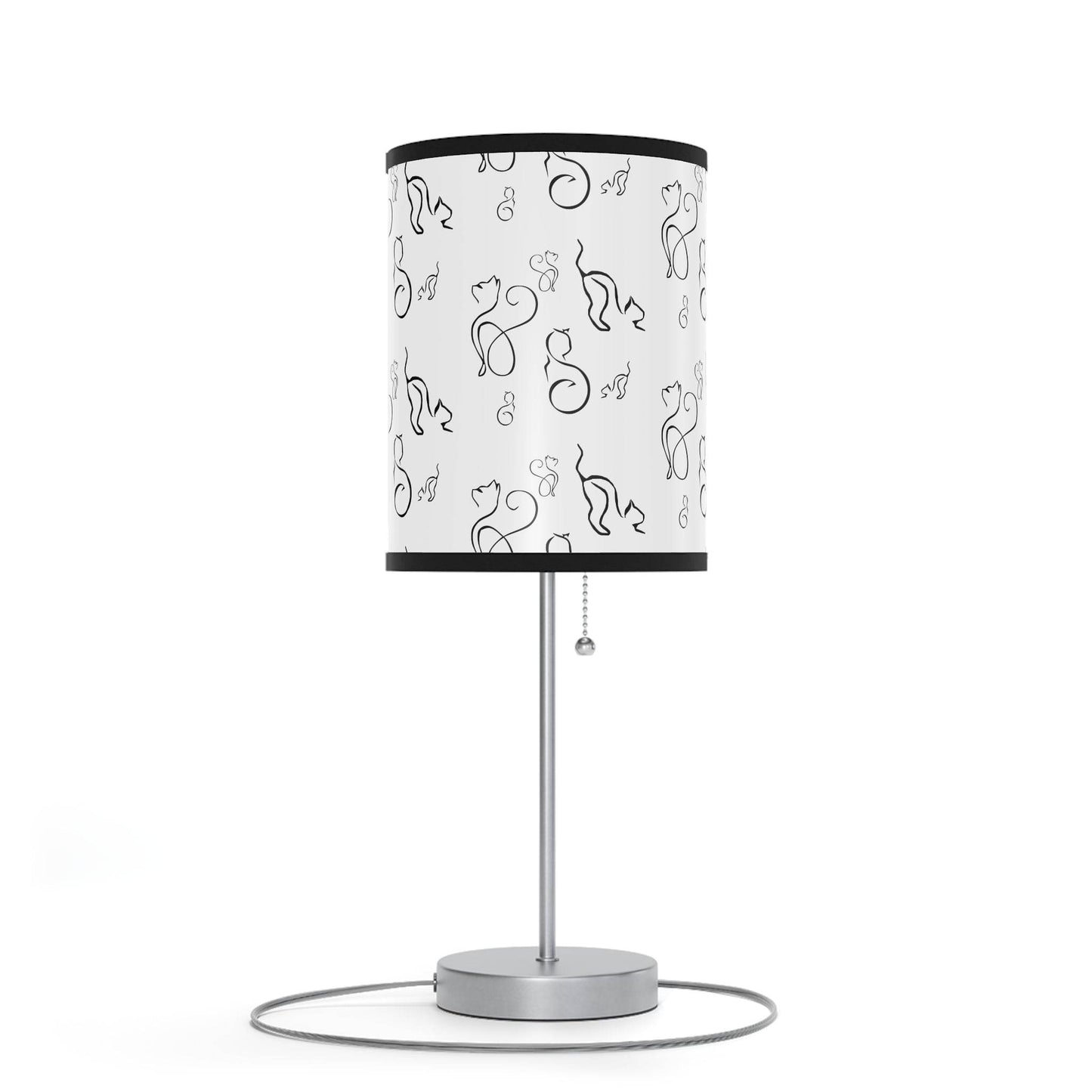 Stylish Desk Lamp - Modern Black and White Cats Design - Shop Jobie