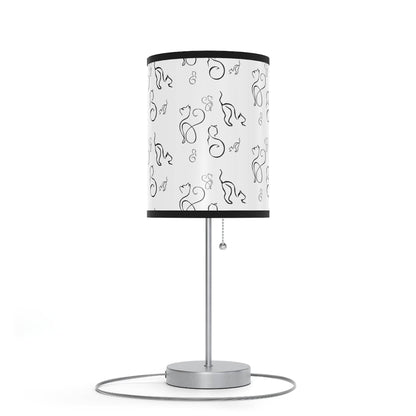 Stylish Desk Lamp - Modern Black and White Cats Design - Shop Jobie